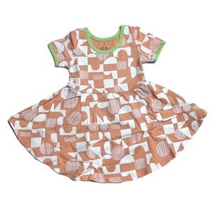 NEW! June & January x Ampersand Grapefruit Scatter swing dress 12-18 months